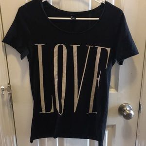 Black “love” t-shirt